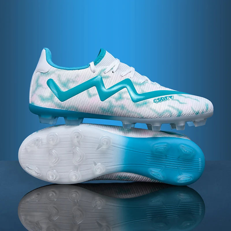 Mens Football Shoes Anti Slip Wear-resistant Grass Contest Training Youth Football Boots Light Five-a-side Soccer Shoes for Man