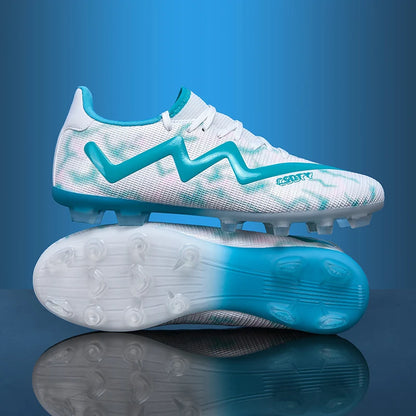 Mens Football Shoes Anti Slip Wear-resistant Grass Contest Training Youth Football Boots Light Five-a-side Soccer Shoes for Man