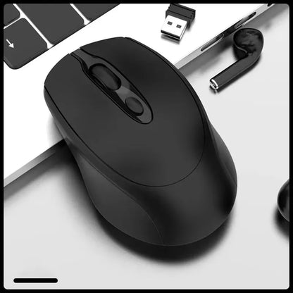 Mouse wireless compatibile Bluetooth 2.4G ricaricabile, mouse wireless per computer USB silenzioso da gaming per PC, laptop, Macbook e tablet