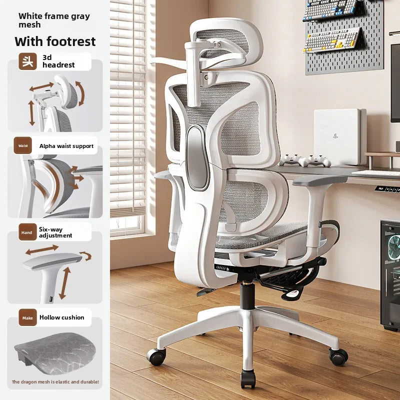 UVR Ergonomic Gaming Chair Office Chair with Reclining Function, Adjustable Computer Chair with Armrests, Comfortable Executive Chair for Home & Work