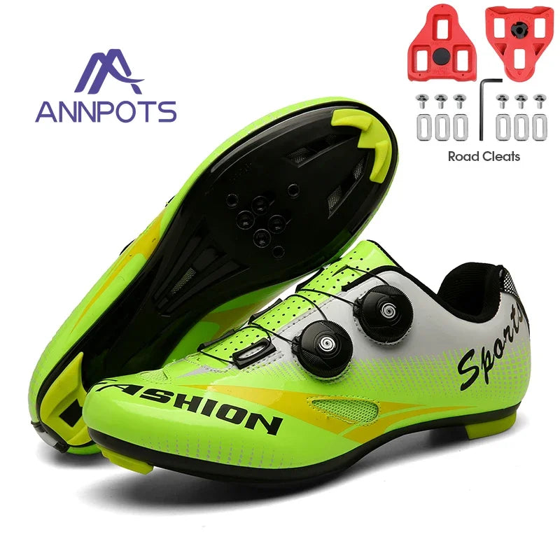 2023 New Road Bicycle Shoes Men Cycling Sneakers MTB Cleats Route Cleat Dirt Bike Speed Flat Sports Racing Women SPD Pedal Shoes