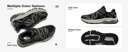 Baasploa New Men Running Shoes Outdoor Casual Lightweight Breathable Sneakers Male Cushioning Non-Slip Vintage Sports Shoes