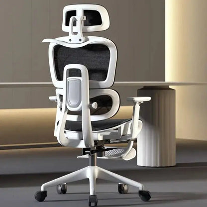 Ergonomic Office Chair with Adjustable Back Support, Mesh Computer Gaming Chair, Lumbar Support Office Chair, Swivel Rolling Desk Chair for Home & Office