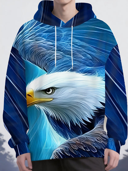 2025 Fashion Cool Eagle Men's Hoodie 3D Printed Hoodies Edition Trend American Eagle Men's Sportswear Kids Casual Unisex Pullover