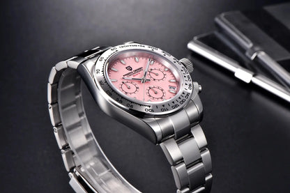 Pagani Design VK63 Fashion Men's Quartz Watch Luxury Sapphire Glass Timing Code Watch Stainless Steel Waterproof 10 Bar PD1727
