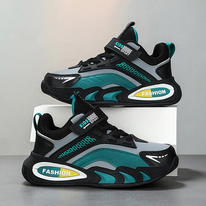 Childrens Tennis Shoes Autumn Sports Boys School Casual Sneakers Lightweight Breathable Leather New Daily Training Running Shoes