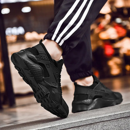 Men Sneakers Fashion Lightweight Comfortable Breathable Sports Shoes For Men Walking Shoes Summer Mesh Flat Red Tennis Shoes