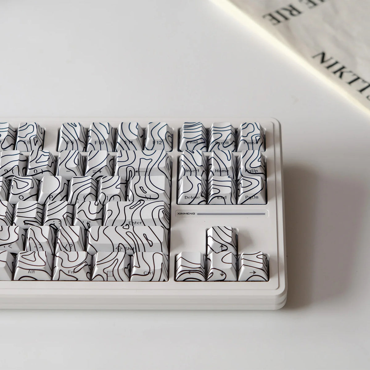 KYOMOT 135 Keys PBT Side Print Keycap Double Shot Cherry Profile Shine Through Keycaps for MX Switch Games Mechanical Keyboard