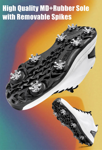 Hot Sale Lersure Golf Shoes Men Waterproof Golf Spikes Sneakers Professional Non-Slip Golf Footwear Trainers Luxury Sports Shoes