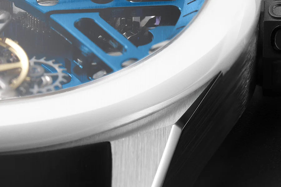 AGELOCER Original Tourbillon Watch Ceramic Bezel Men's Vogue Luxury Skeleton Manual Mechanical Watch Birthday Gift for Men