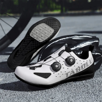 Lock-Free Cycling Shoes Flat Pedal Shoes Men Bike Cleat Sneaker MTB Bicycle Biking Women Breathable Indoor Boots