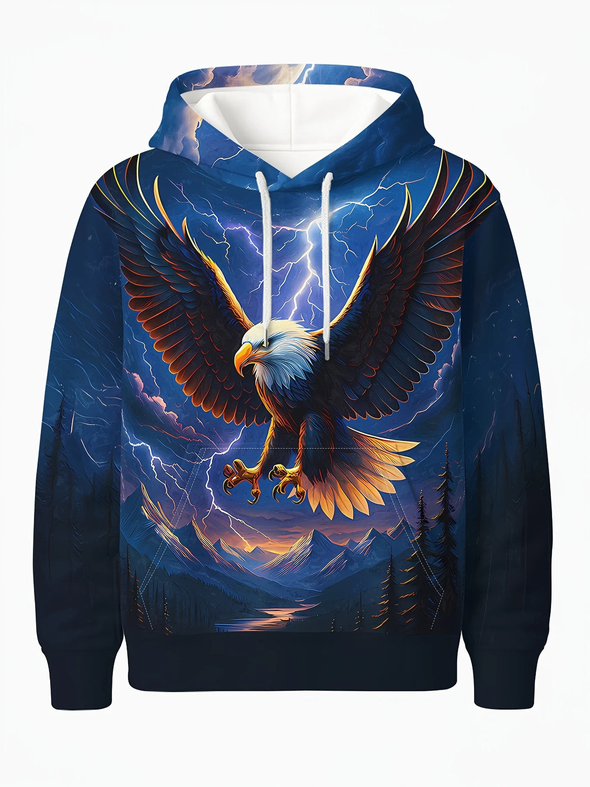 2025 Fashion Cool Eagle Men's Hoodie 3D Printed Hoodies Edition Trend American Eagle Men's Sportswear Kids Casual Unisex Pullover
