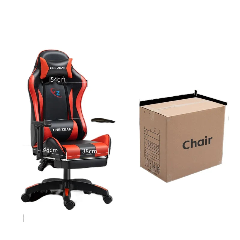 Ergonomic Gaming Chair for Computer Desk with Lumbar Support, High Back Mesh Reclining PC Chair, Adjustable Armrests for Office & Home