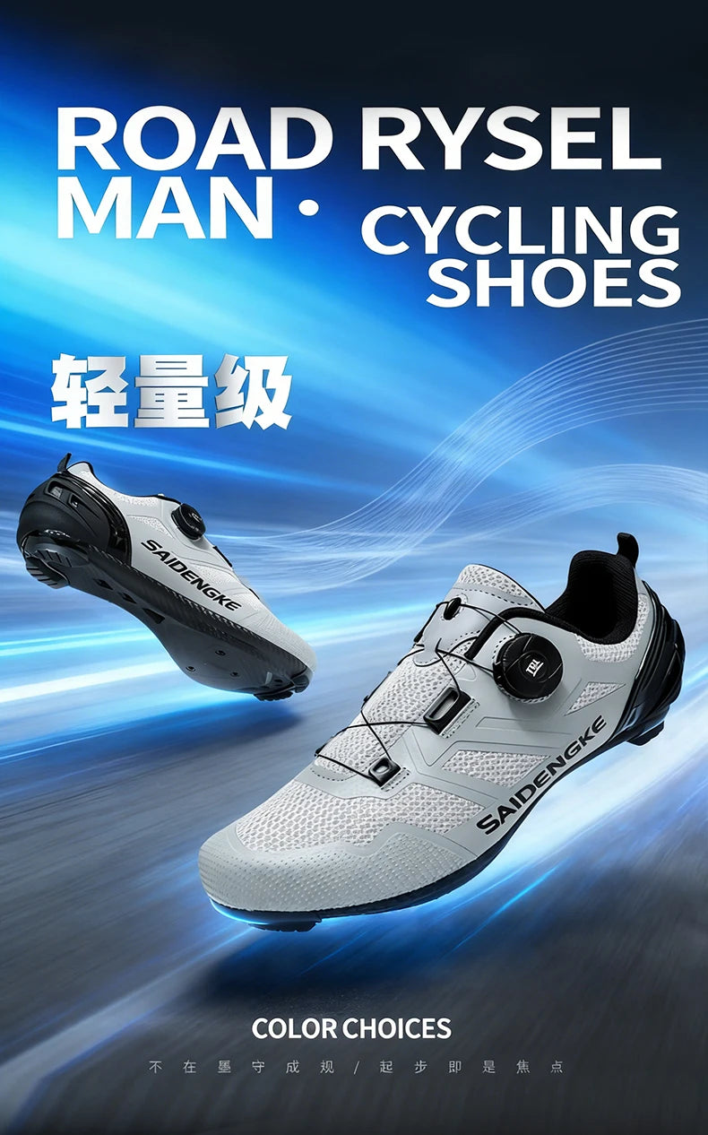 Unisex New Cycling Shoes Professional Lightweight Luxyry Original Road Rubber MTB Racing Bicycle Fashion Bike Street Sports