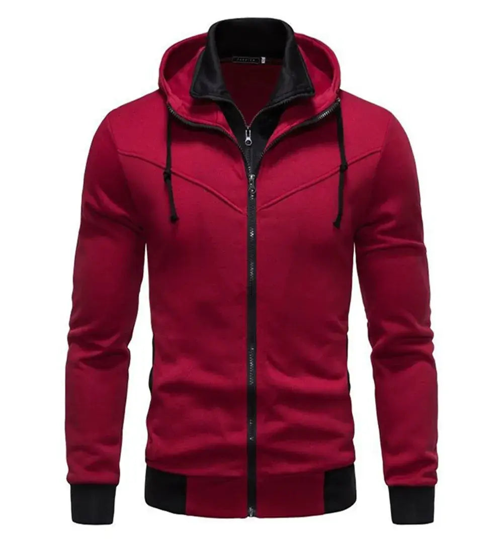 Produit gaming premium Fraquane, Autumn men's sportswear long sleeved jacket hooded sweatshirt zipper opening jacket men's hooded sweatshirt slim fit men's cloth