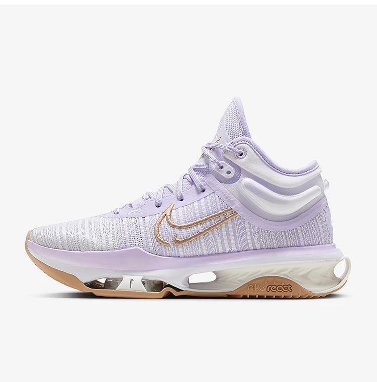 Nike genuine 2024 New Men's Cushioning Breathable Mid-top Basketball Shoes DJ9432-500