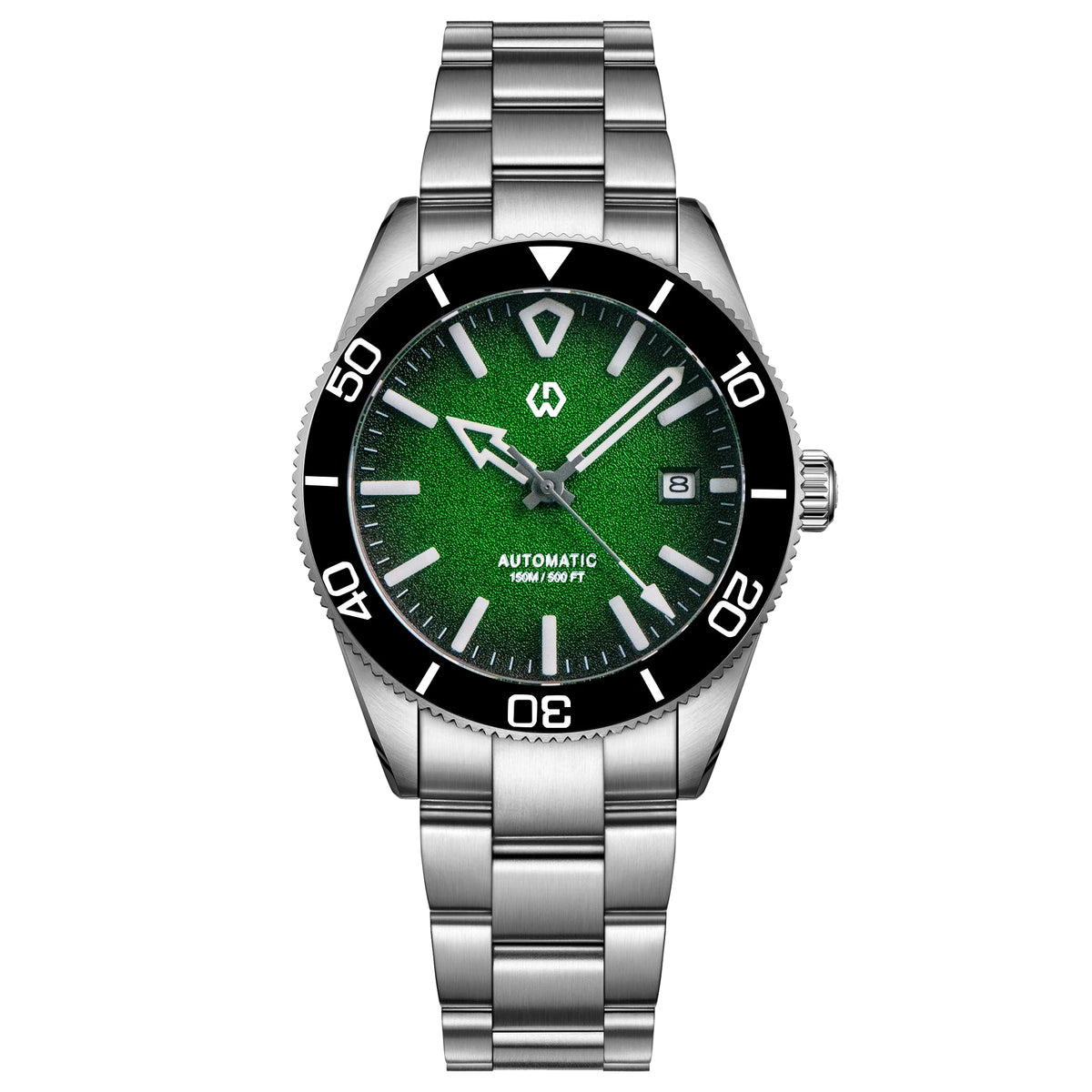 Upgraded Model Men's Automatic Watch Mechanical 3D Dimensional Luminous Watch Needle Ceramic Bezel 150 Meters Waterproof Diving