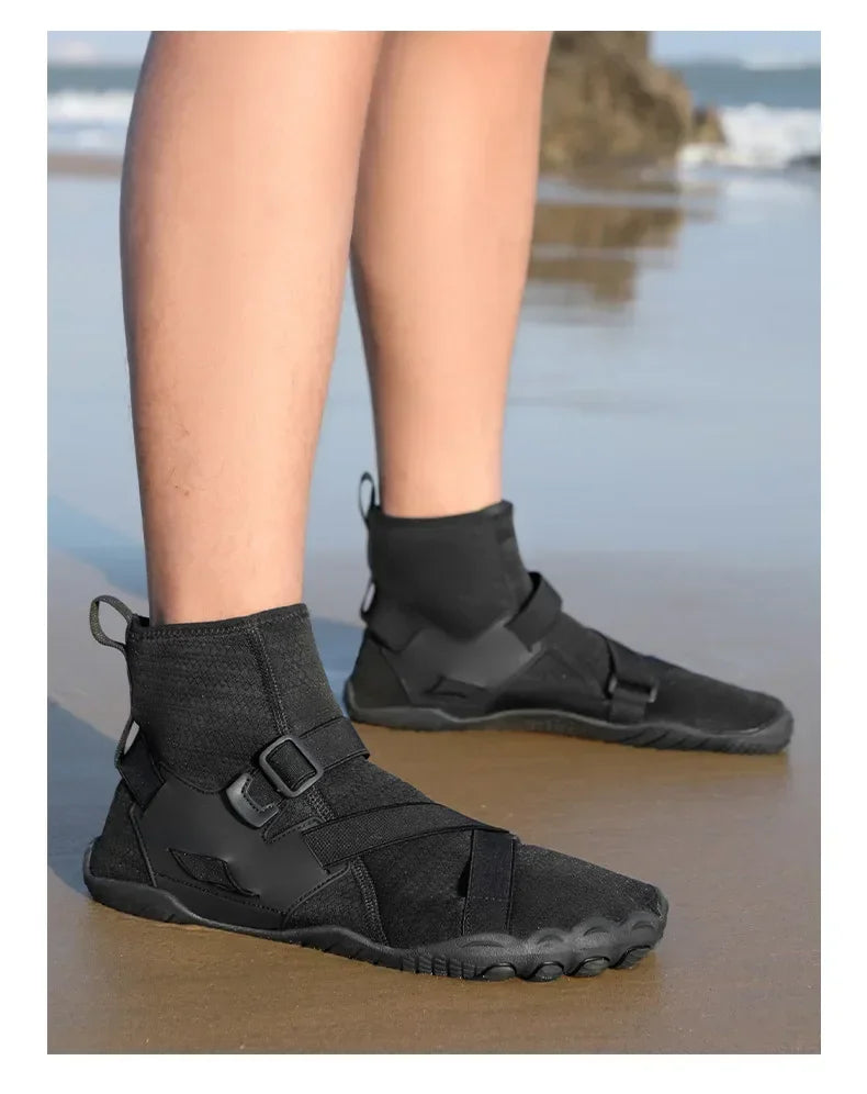 Outdoorové sportovní brodicí tenisky na turistiku, unisex plavecké boty do vody, vysoké barefoot aqua boty na pláž, fitness, potápění a surfování, sandály