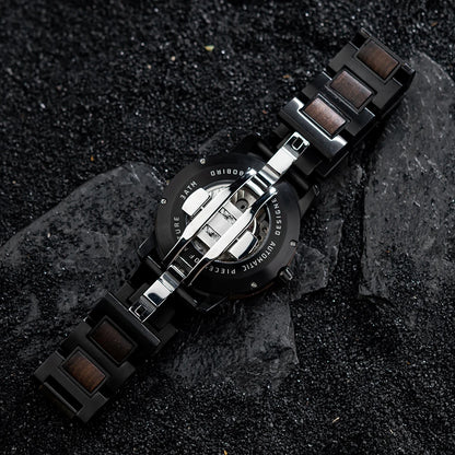 Automatic Mechanical Watch BOBO BIRD New Top Business Men Wooden Wristwatch Unique Custom Engraved Watches Christmas Gift Box