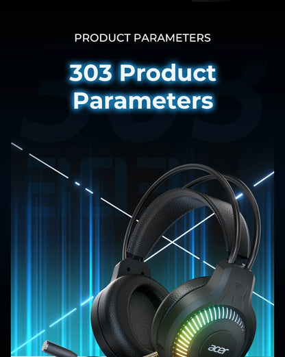 RGB Wired Gaming Earphones with Mic – Low Latency Surround Sound RGB Cool Lighting Gaming Headset with Noise Isolation & Comfort Fit