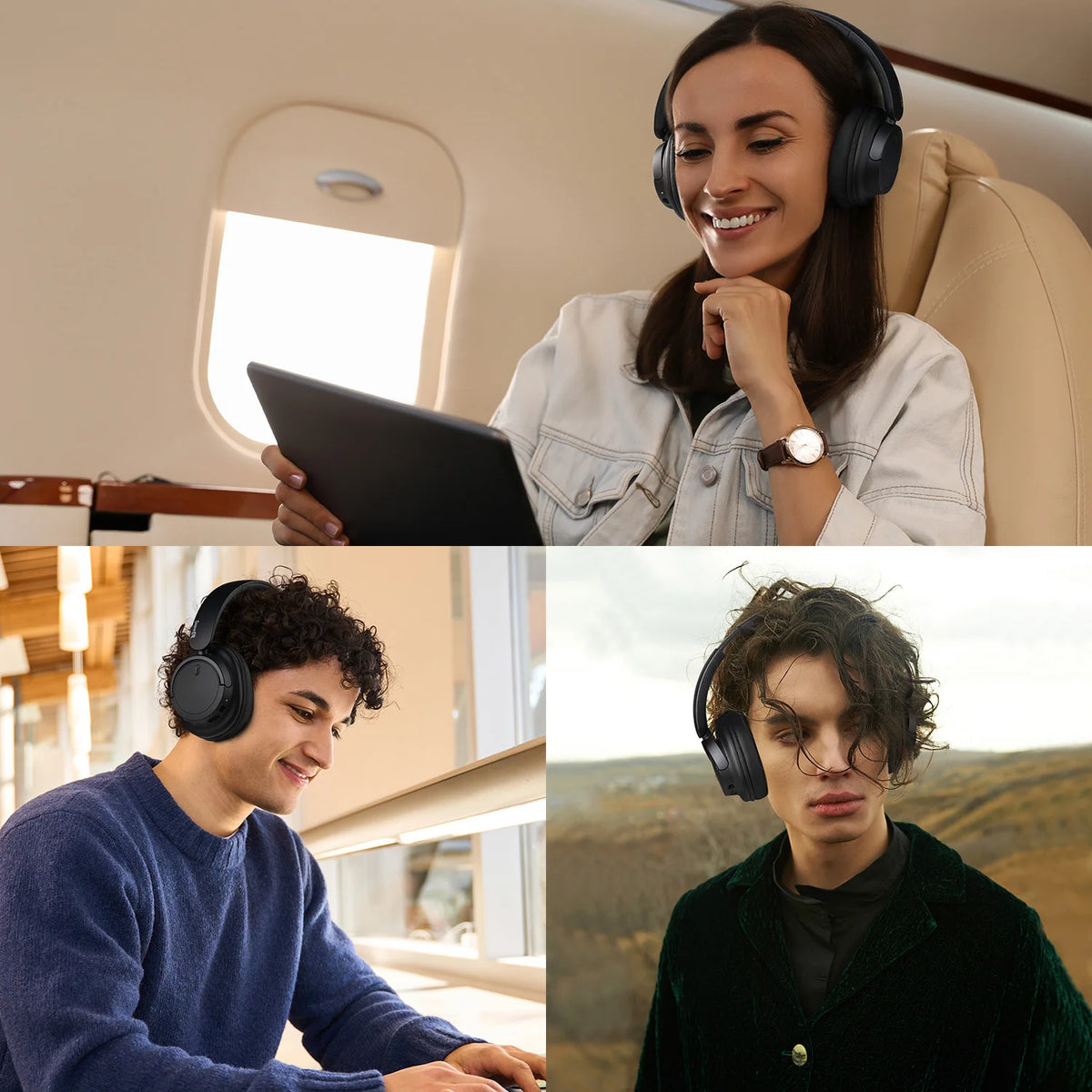 OneOdio Bluetooth 5.3 Wireless Headphones Over Ear Bass Mode Headset with Mic, 90H Playtime Foldable Bluetooth Headphones