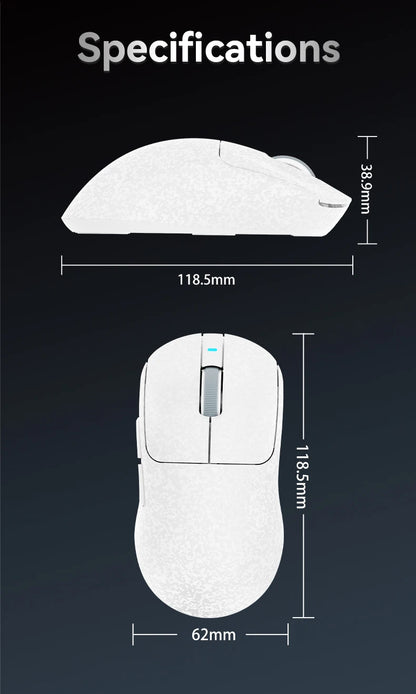 AJAZZ AJ199 Wireless Gaming Mouse, PAW3311 24000 DPI Bluetooth, Wired & Wireless Lightweight Gaming Mouse for PC, Laptop & Esports