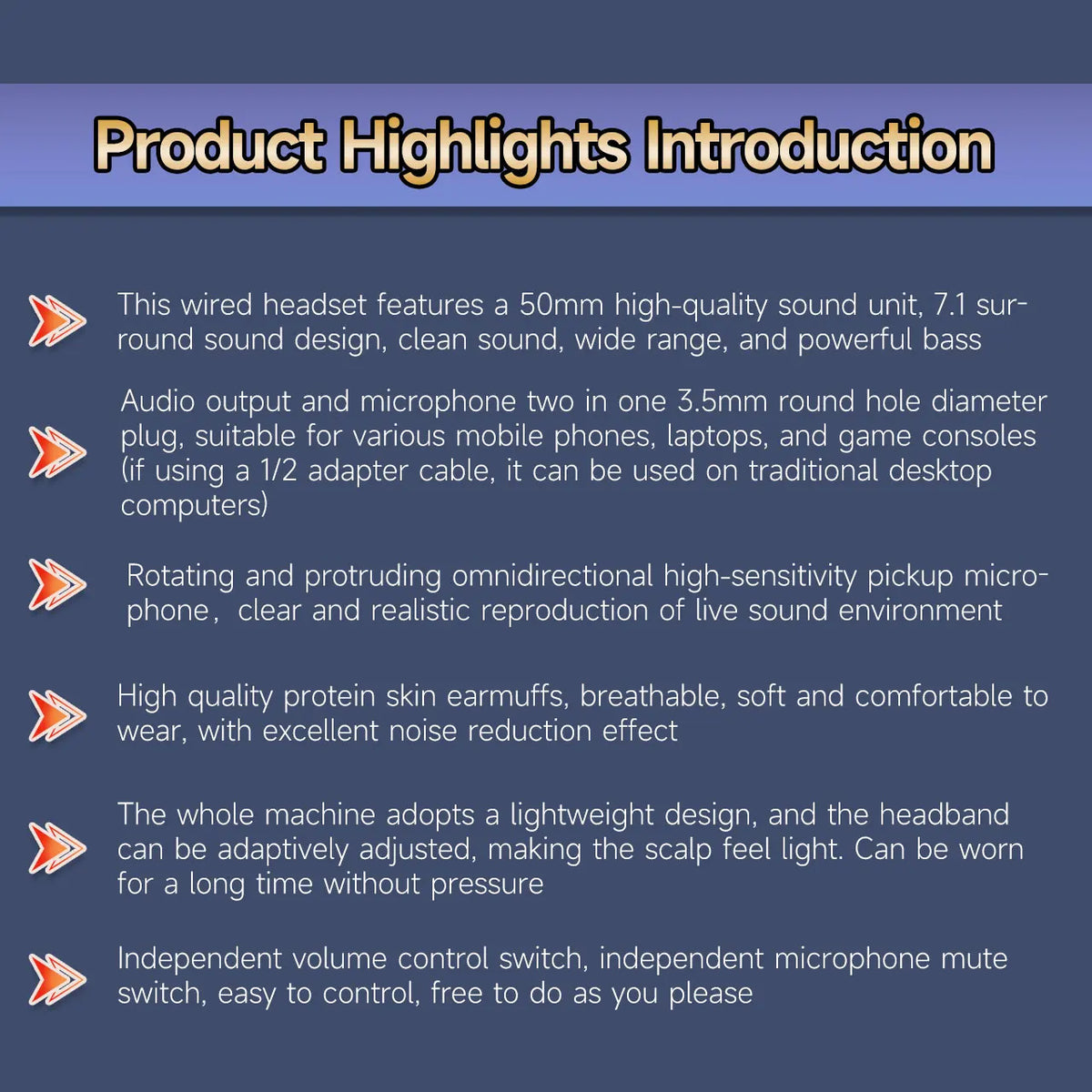 H4 Wired Gaming Headphones with Microphone, PS4 Computer Headset, Music Headphones with 3.5mm Jack, Online Course & Conference Audio Headphones