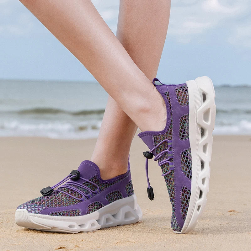 2026 Men Women Quick-Dry Wading Shoes Water Breathable AquaIn Upstream Antiskid Outdoor Sports Wearproof Beach Sneakers 39-46