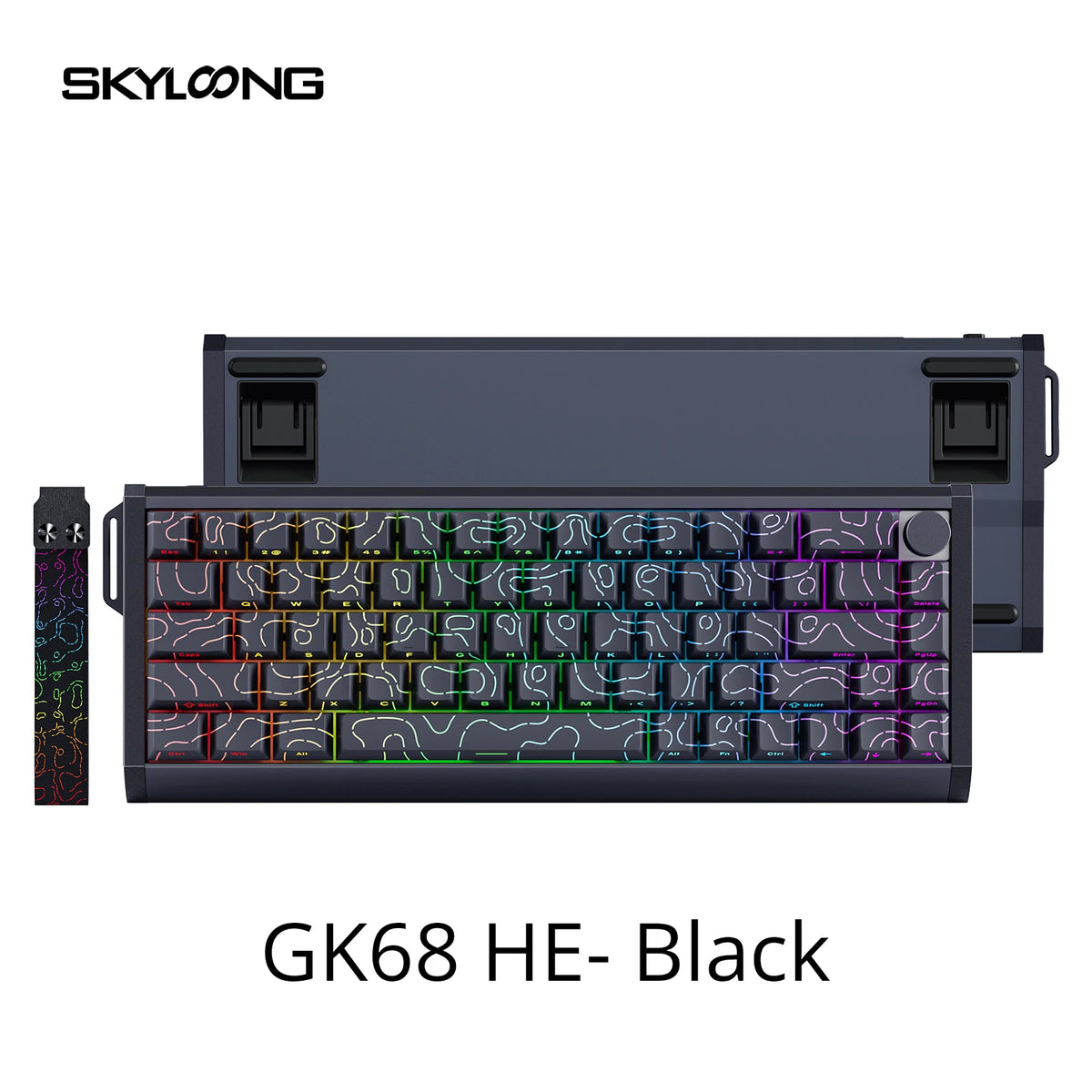 SKYLOONG GK61/GK68 HE Magnetic Keyboard Aluminum Case 8000hz RT0.01mm Rapid Trigger PBT Keycap RGB Backlit Wired Gaming Keyboard