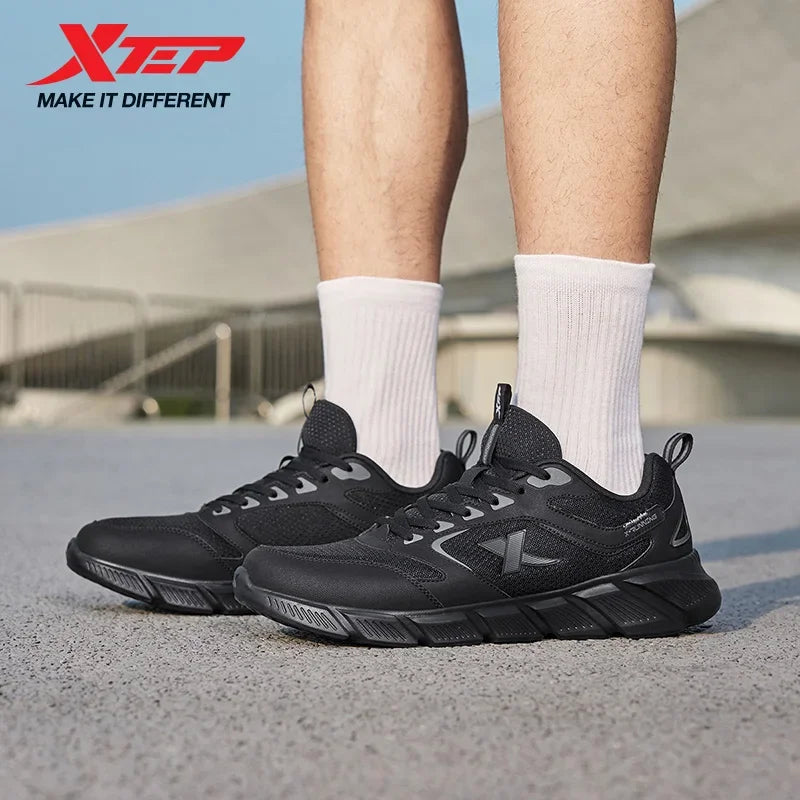 Xtep Running Shoes Men's Summer Mesh Breathable Wear-resistant Sports Lightweight Youth Casual Cushioning Shoes 875219110065