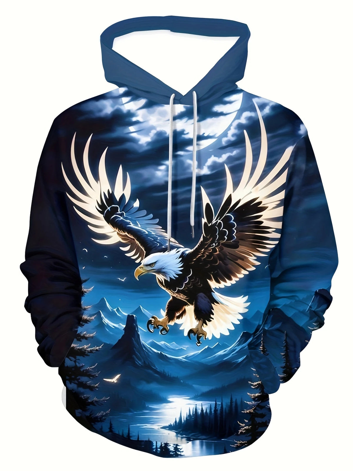 2025 Fashion Cool Eagle Men's Hoodie 3D Printed Hoodies Edition Trend American Eagle Men's Sportswear Kids Casual Unisex Pullover