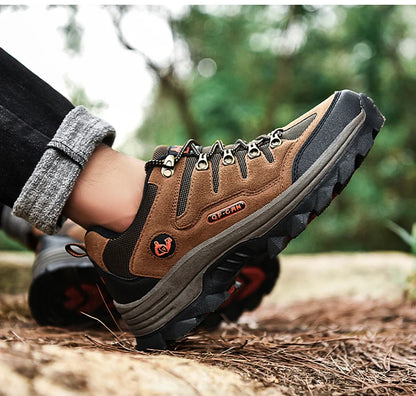 Winter Casual Shoes Men Leather Comfortable Walkng Shoes Autumn Classic Outdoor Sneakers Women High Top Hiking Sneakers Lace Up