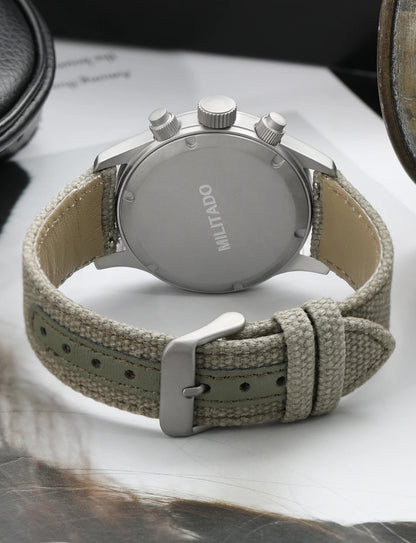 Militado ML1868 Watch - VK61 Quartz Movement 100m Waterproof Watches Men Stainless Steel Chronograph Sapphire Crystal Wristwatch