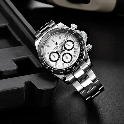 New PAGANI DESIGN PD1644 Luxury Men's Quartz Watch Automatic date Wristwatches Sport 100m Waterproof Chronograph Men Gift