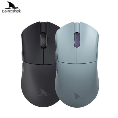 Ratón gaming Darmoshark M3Pro 2.4G BT inalámbrico trimodo con sensor PAW3395 N52840, 26000DPI, para manos grandes, controlador macro para gaming