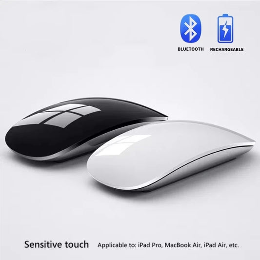Ratón inalámbrico Magic de modo dual Bluetooth, táctil, delgado, recargable y ergonómico para MacBook Air Pro, PC, laptop, ordenador portátil y notebook 2026