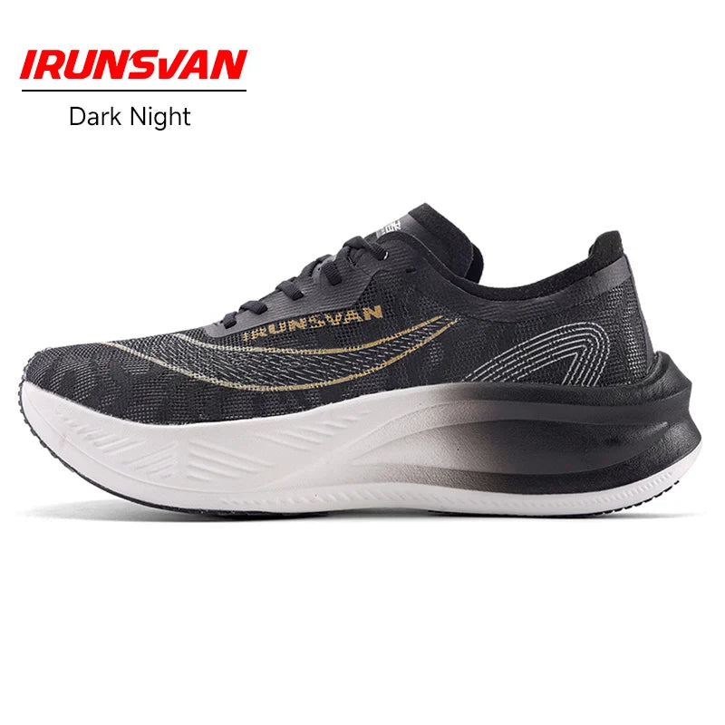 IRUNSVAN carbon plate marathon running shoes professional stable support shock absorption ultra light rebound sports shoes