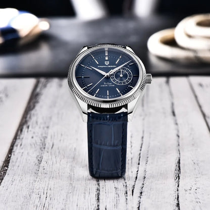 PAGANI Design PD1689 Men Quartz Watch Japan VH65 Movt Sapphire Glass Leather Strap 20Bar Waterproof Men Wristwatch Reloj Hombre