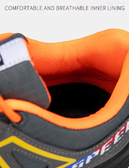 Men Waterproof Hiking Shoes Wear-Resistant Outdoor Shoes Leather Hiking Hunting Tactical Sports Shoes Men