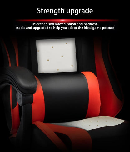 Computer Gaming Chair Reclining Office Chair with Adjustable Height, Ergonomic Computer Gaming Chair, 360° Swivel Racing Office Chair with Adjustable Armrests
