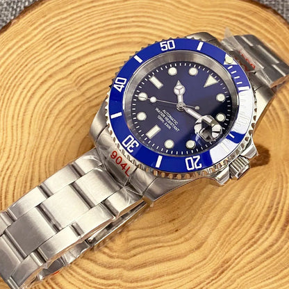 Miyota 8215 PT5000 Stainless Steel 40mm Dive Automatic Men Watch Sapphire Crystal Rotating Bezel Luminous Mechanical Wristwatch