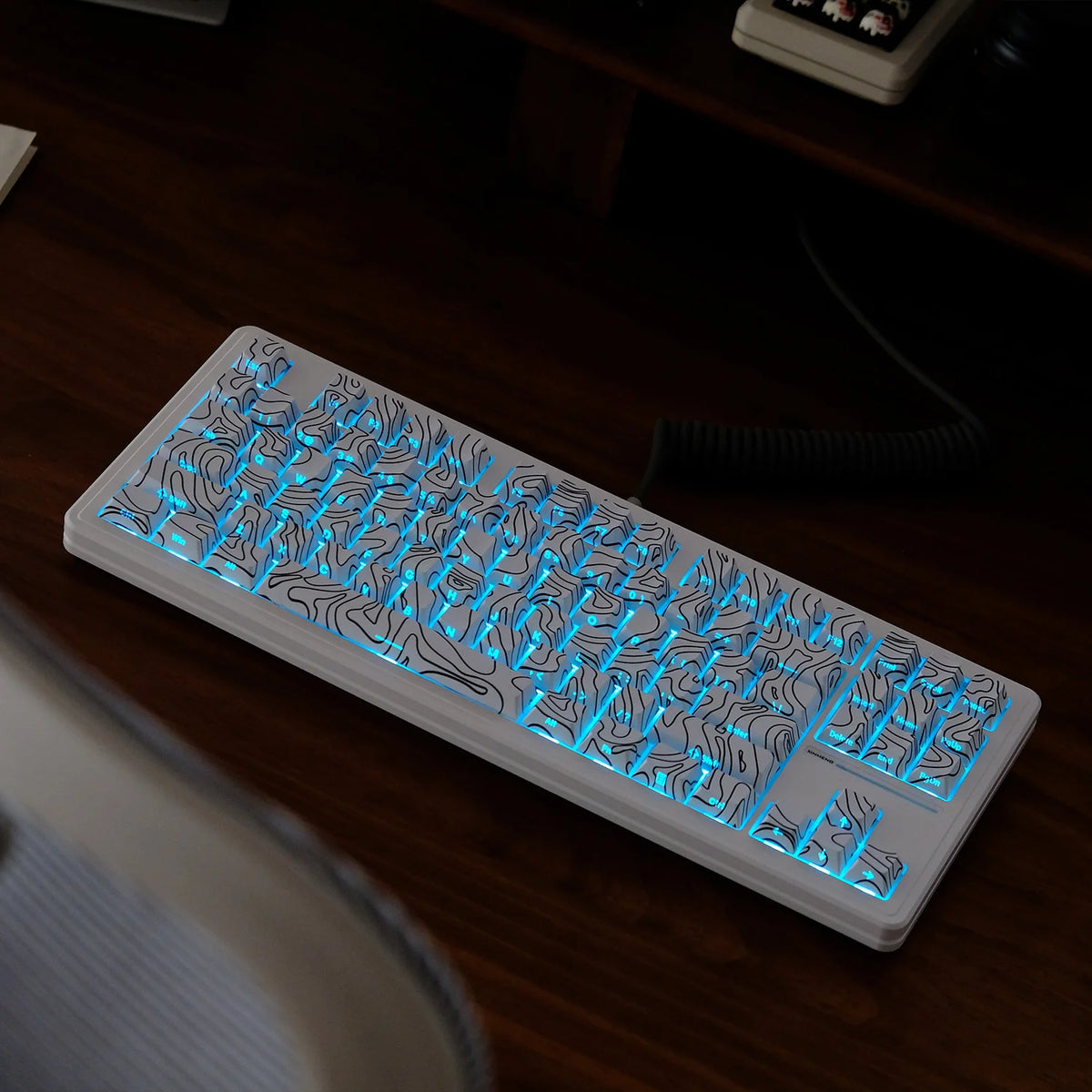 KYOMOT 135 Keys PBT Side Print Keycap Double Shot Cherry Profile Shine Through Keycaps for MX Switch Games Mechanical Keyboard