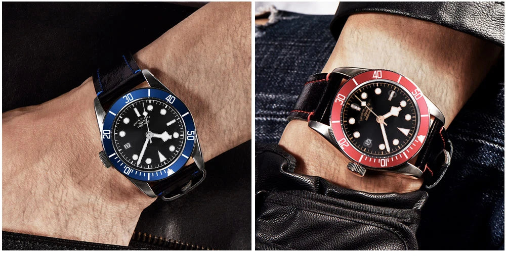Luxury Customizable Logo Waterproof Japan nh35 Automatic Mechanical Wristwatch Full Steel Sapphire Men Watch Dress Male Clock