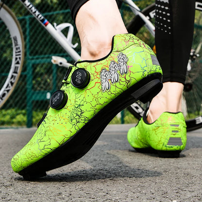 Professional Cycling Shoes Road Bike Men Racing Contest Self-Locking Speed Bicycle Sneakers Women Spd Cleats Cycling Footwear
