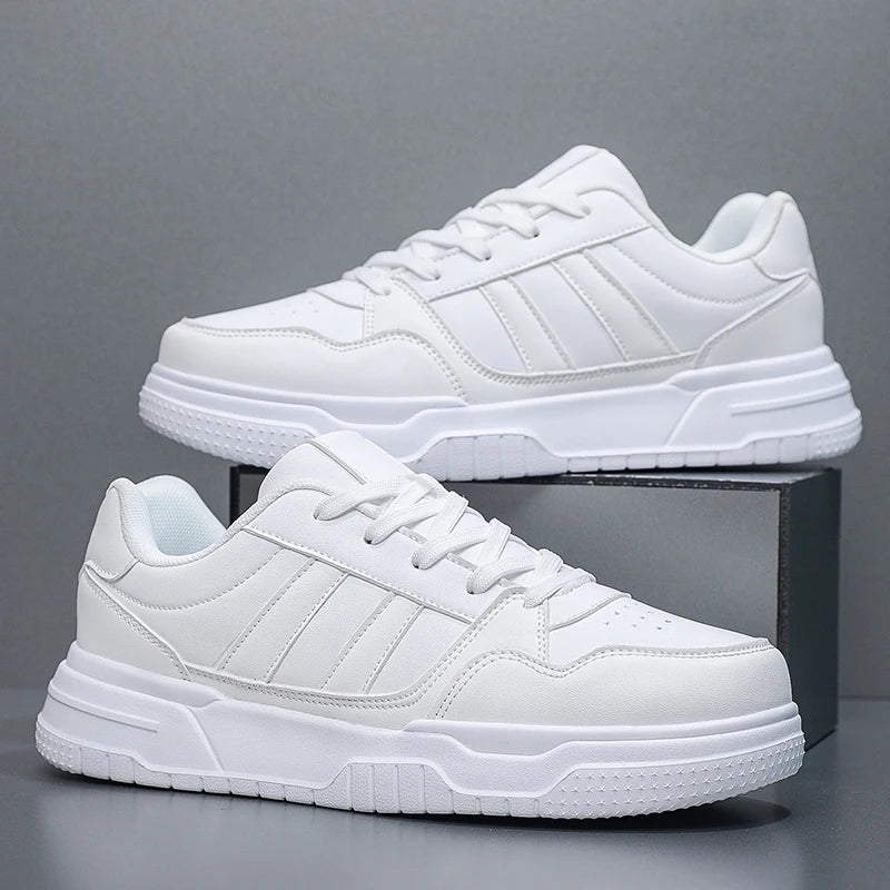 Plus Big Size 50 51 52 Mens Leather Sneakers Casual Sports Shoes Flat Skateboard Shoes Hot Sale For Dropshipping