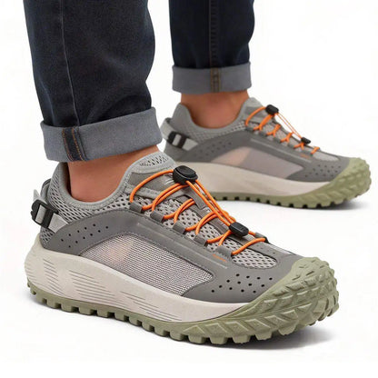 Pánské turistické boty CAMSSOO na léto, prodyšné neklouzavé běžecké boty na cestování, outdoorové sporty, s tlumením, ležérní kotníkové boty do terénu