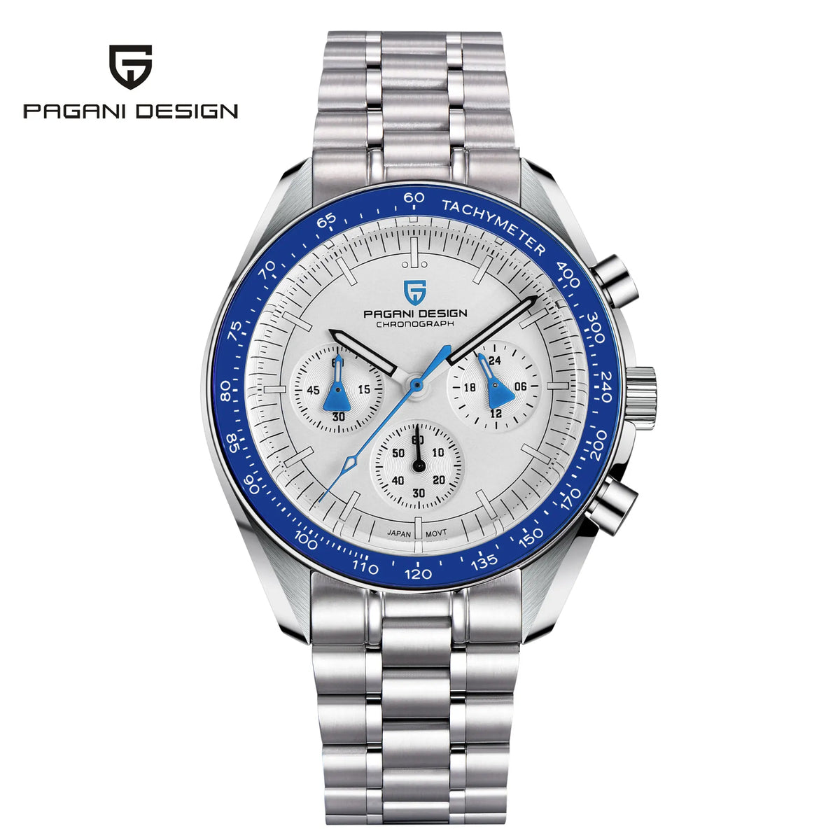 PAGANI DESIGN 2026 New V6 Moon Watches Men Luxury Quartz Watch For Men Speed Sport Chronograph AR Sapphire crystal Wristwatch