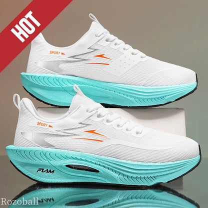 Men Sports Running Shoes Marathon Air Cushion Breathable Lightweight Comfortable Women Outdoor Athletic Sneakers Jogging Tenis