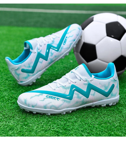 Mens Football Shoes Anti Slip Wear-resistant Grass Contest Training Youth Football Boots Light Five-a-side Soccer Shoes for Man