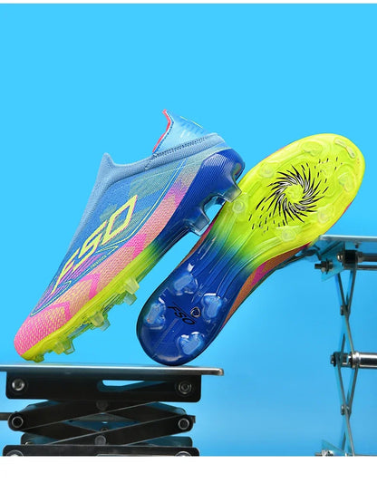 New Men Football Boots High-quality Soccer Shoes Sneakers Match Indoor Non-Slip Grass Cleats High-top Futsal Hot-selling Outdoor